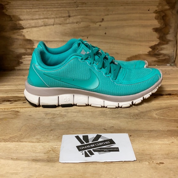 Nike free 5.0 Green Turquoise running shoes - Picture 1 of 8